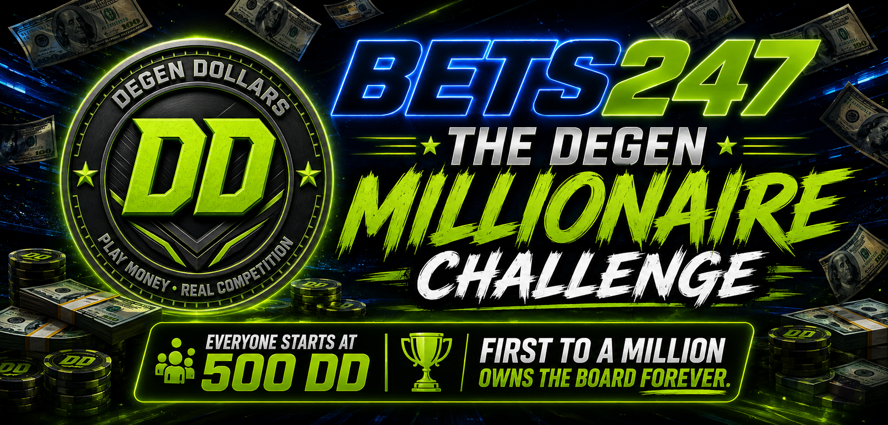 BETS247 presents The Degen Millionaire Challenge