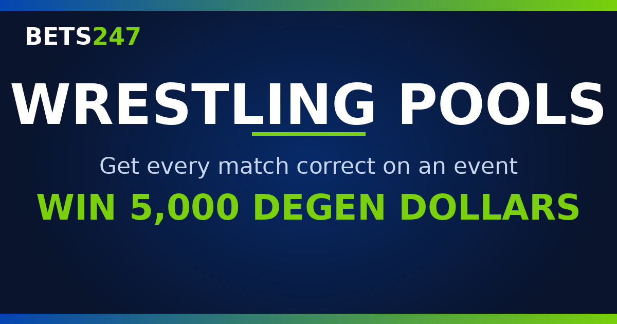 Wrestling Pools - win 5,000 Degen Dollars